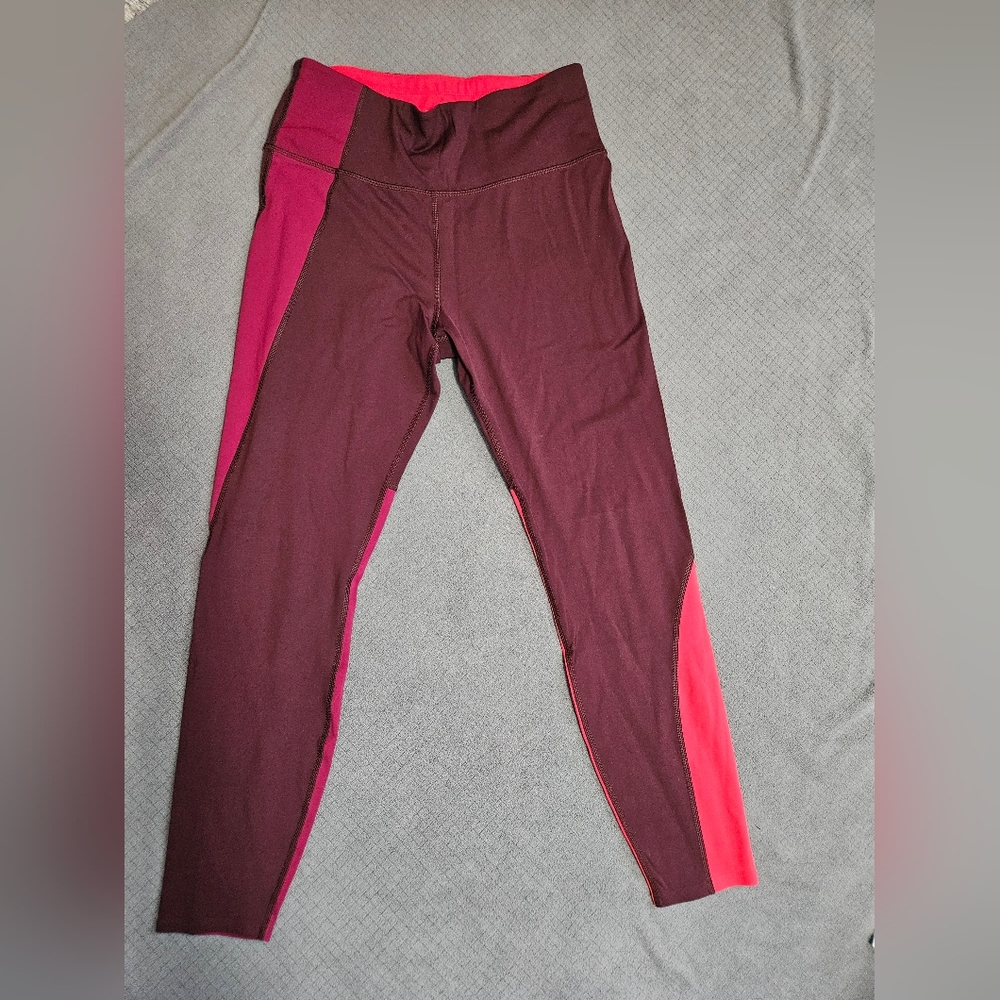 Athleta Multi Pink Colored Leggings Size Medium